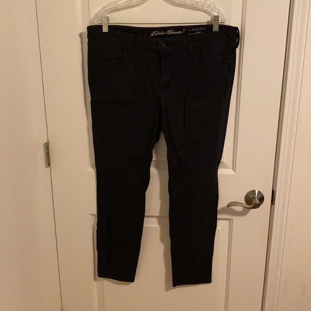 Eddie Bauer Elysian Skinny Twill Jeans in black